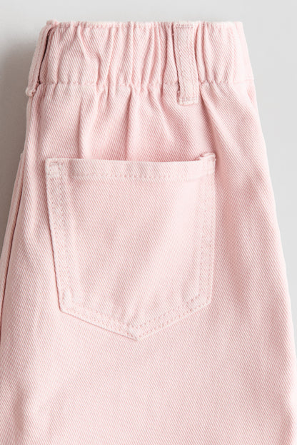 A-line denim skirt