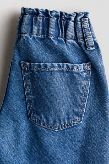 Wide Leg Paper bag jeans