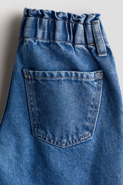 Wide Leg Paper bag jeans Image 2 of 4