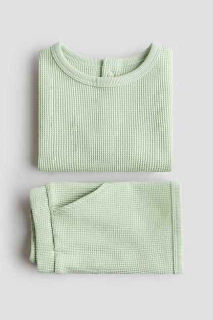 2-piece waffled cotton set