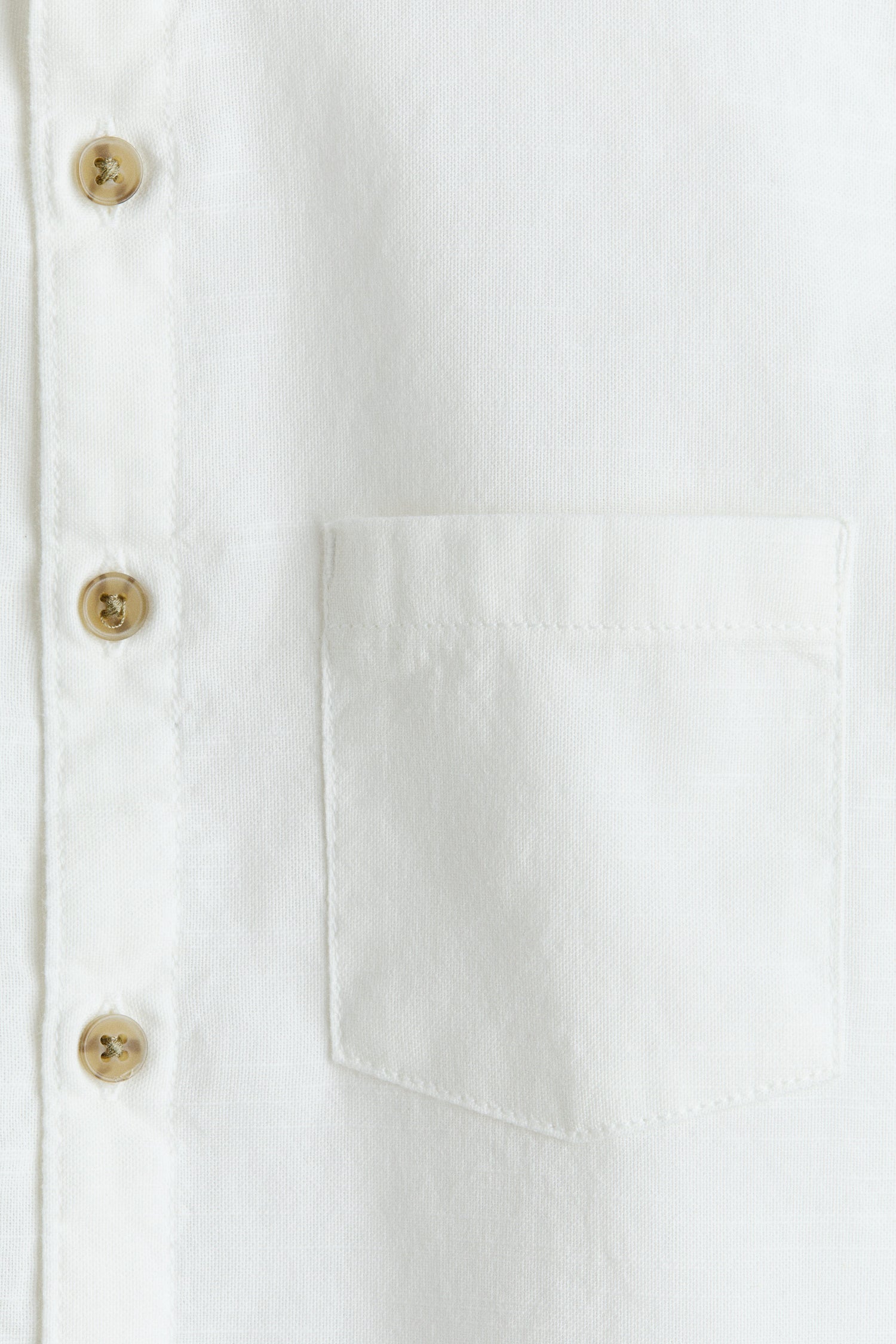 Linen-blend grandad shirt