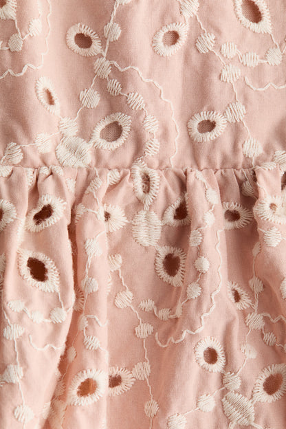 Broderie anglaise cotton dress