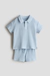 2-piece pointelle-knit set