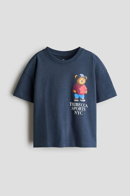 Printed cotton T-shirt