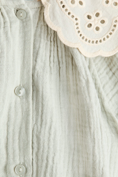 Cotton muslin romper suit