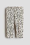 Printed cotton leggings