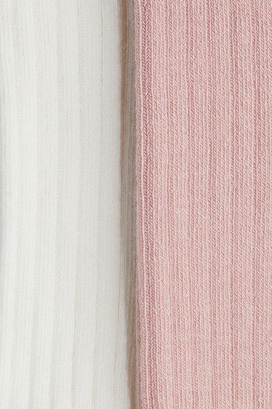 2-pack rib-knit tights