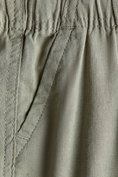Linen-blend shorts Image 2 of 2