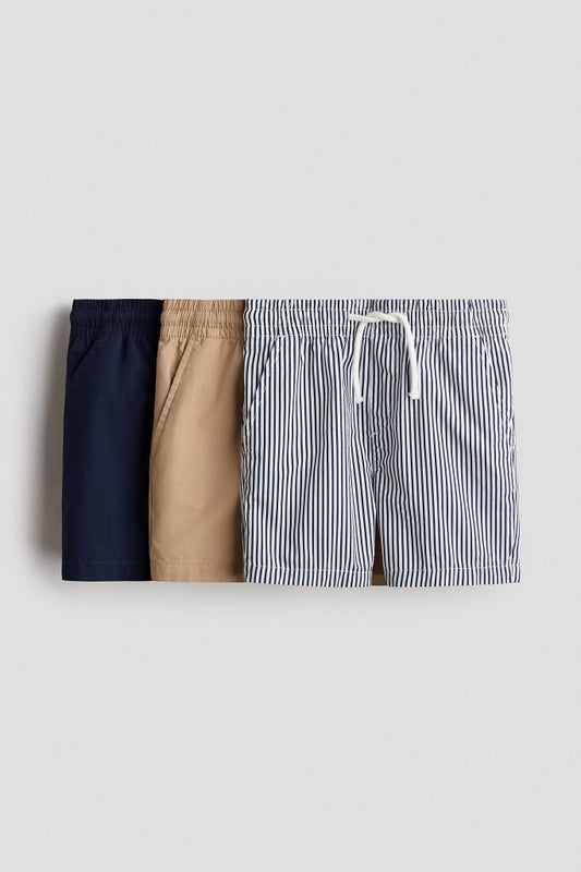 3-pack cotton shorts