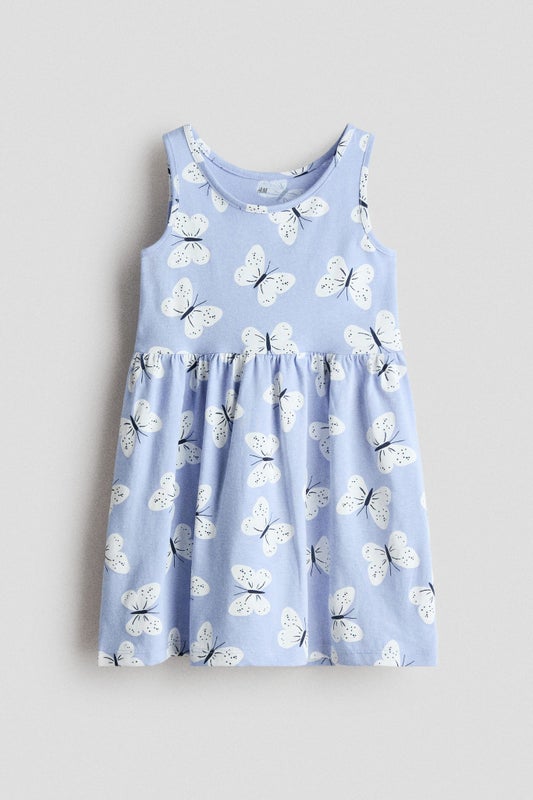 Patterned cotton dress
