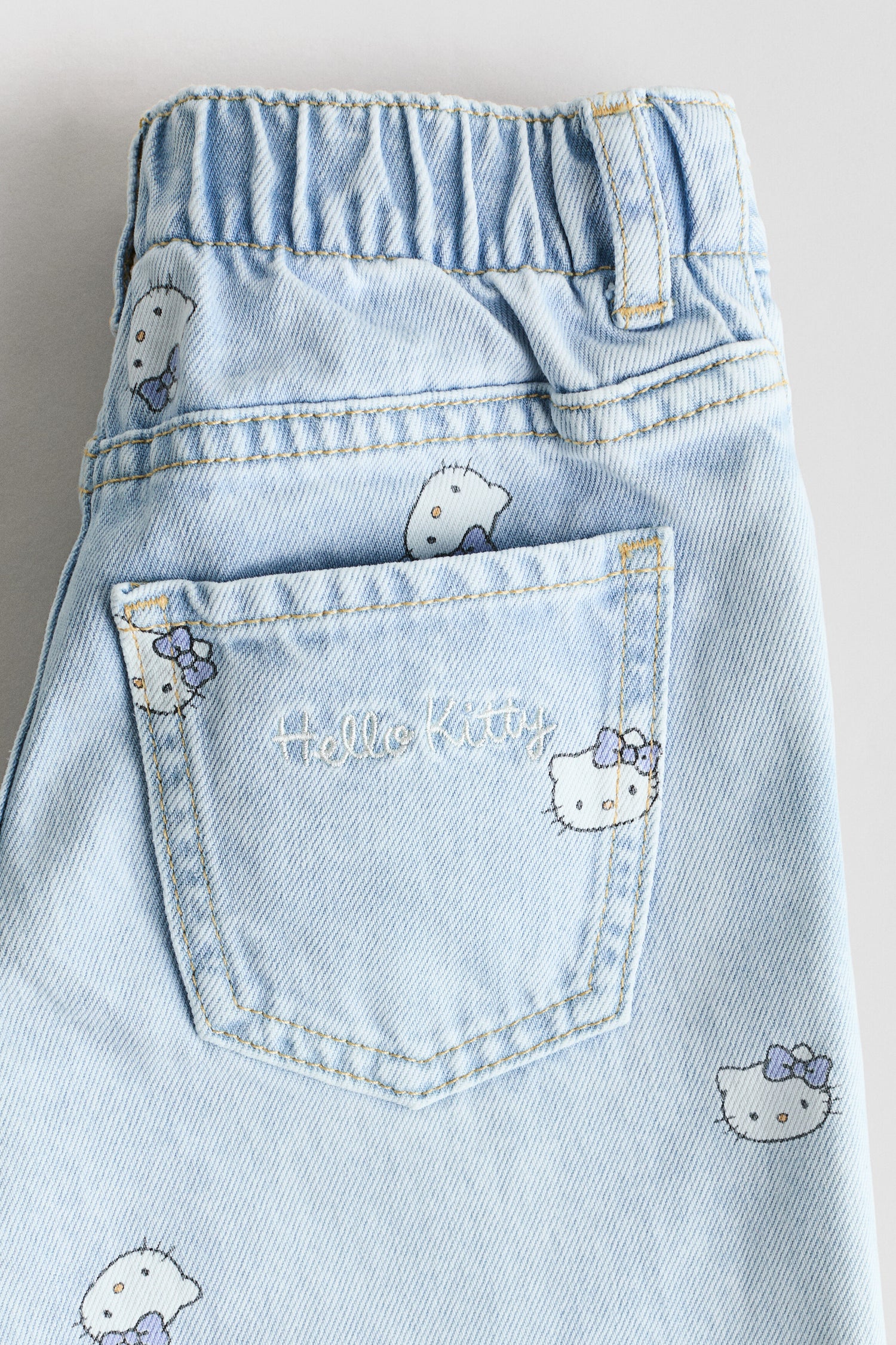 Printed Wide Leg Jeans