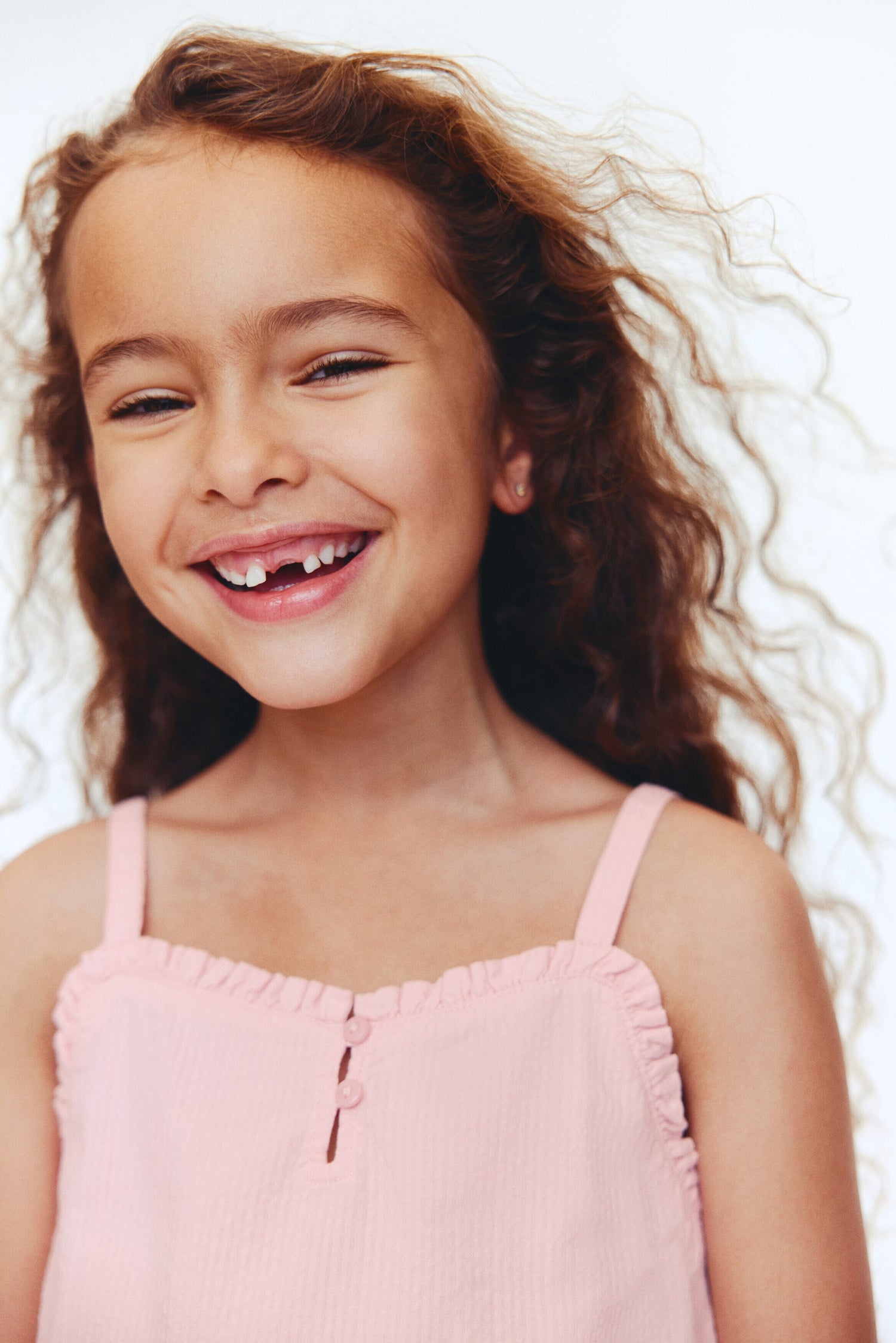 2-piece frill-trimmed seersucker set - Light Pink / 1.5-2 Years