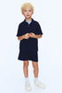 2-piece textured jersey set - Blue / 9-10 Years