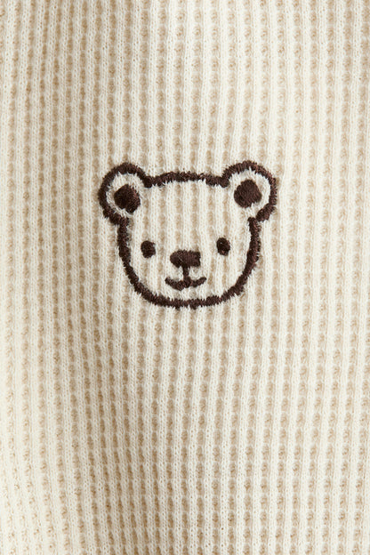 Short cotton romper suit