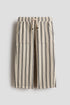 Textured pull-on trousers - Light Beige Striped / 1.5-2 Years