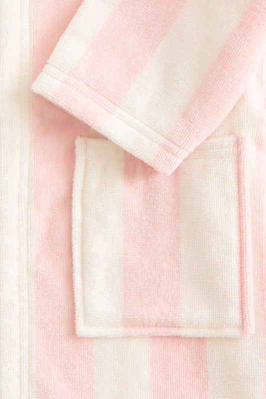 Cotton terry dressing gown