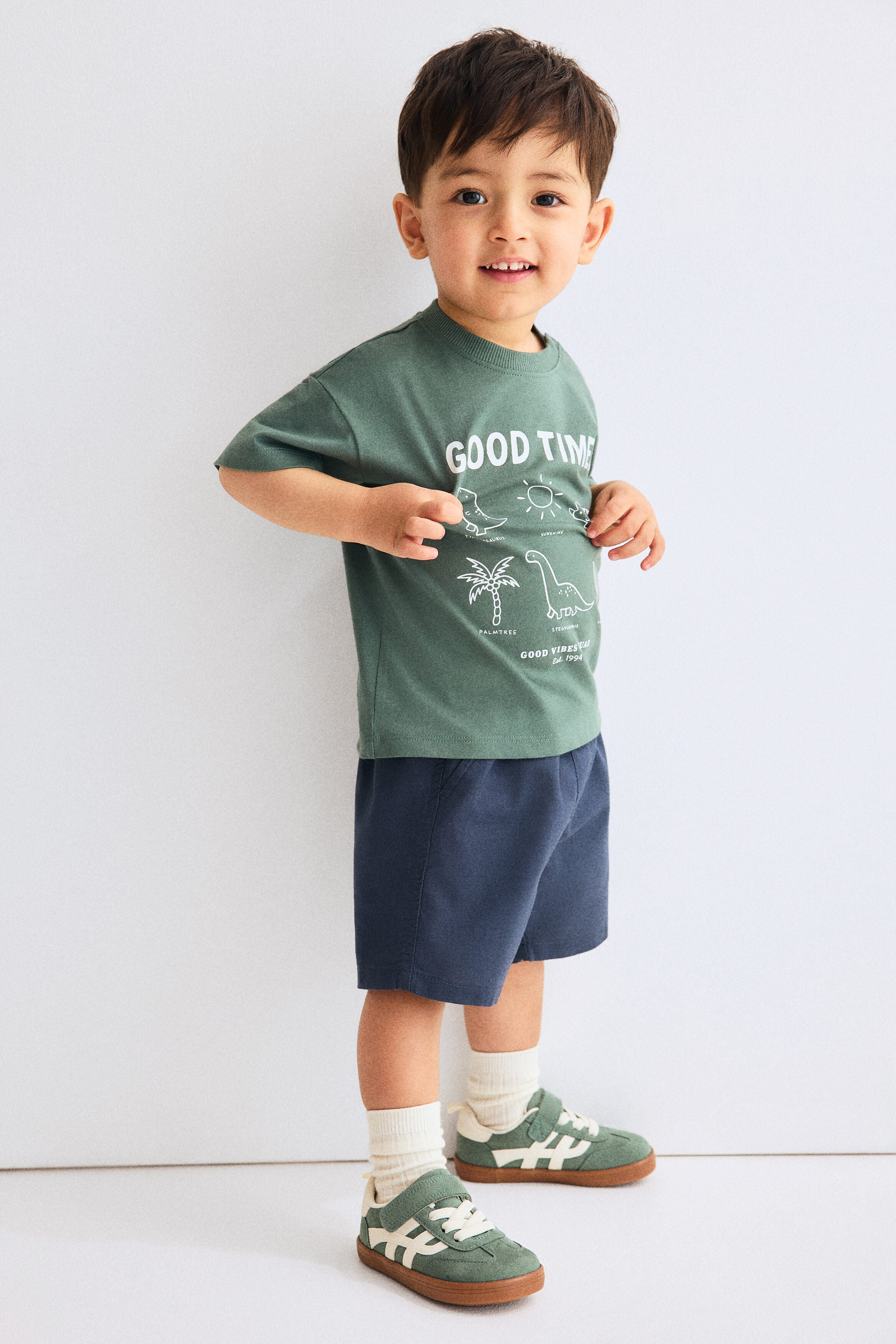 Linen-blend shorts - 12M