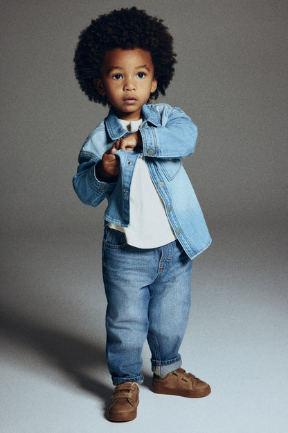 Cotton jeans - Blue 1 / 12-18 Months