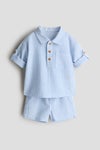 2-piece cotton seersucker set