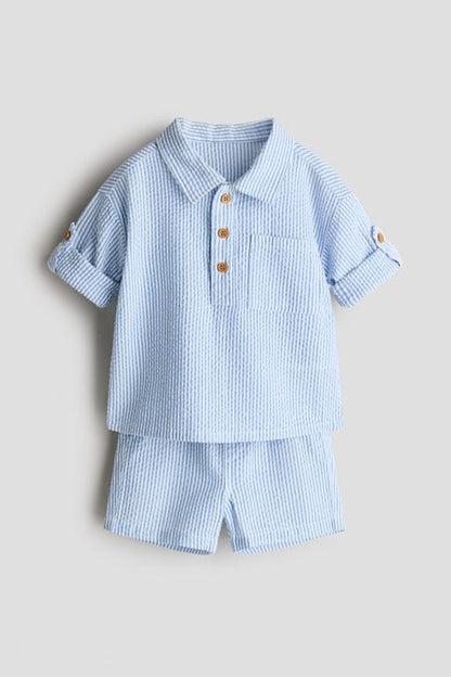 2-piece cotton seersucker set