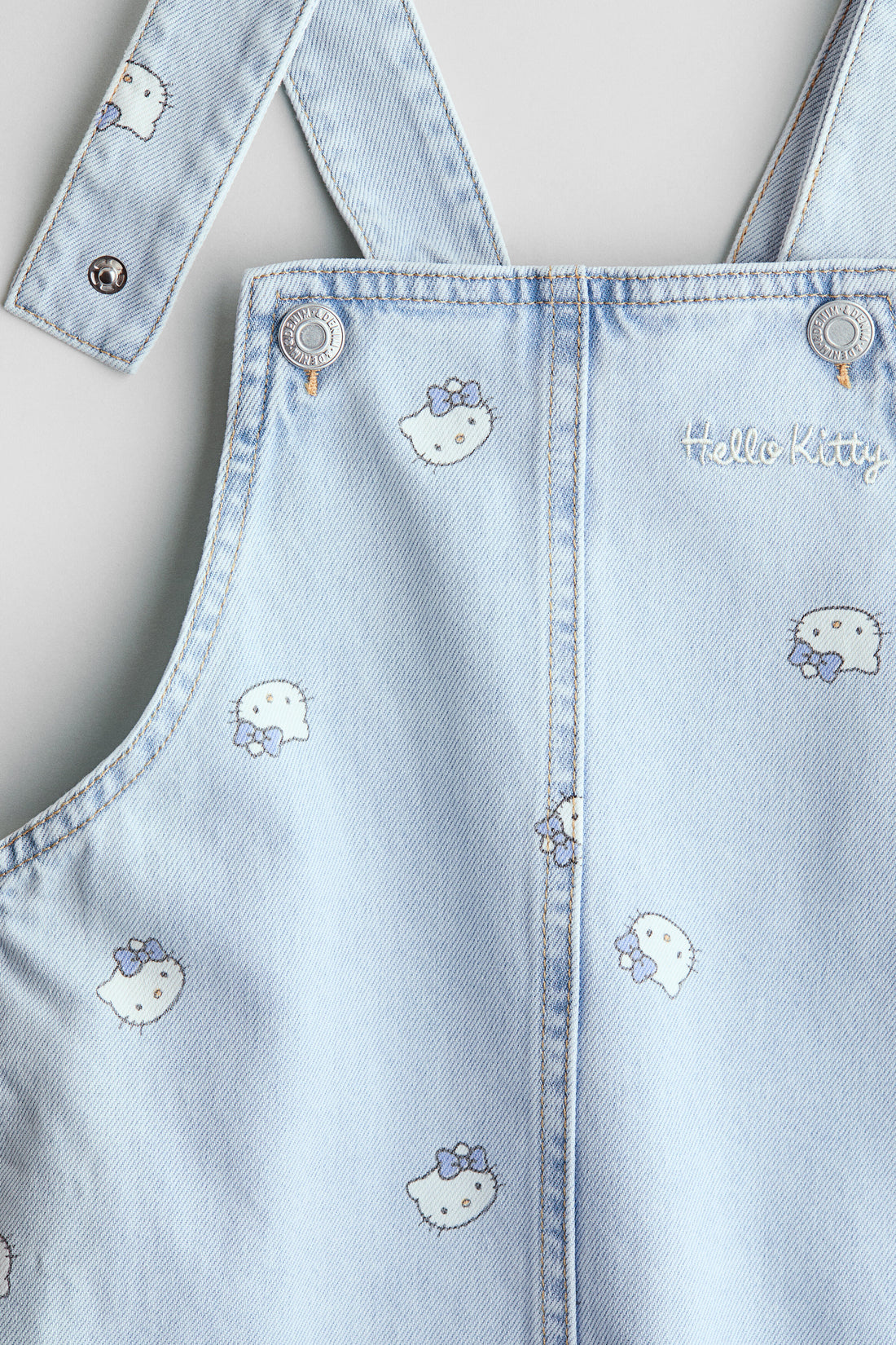 Printed dungaree dress