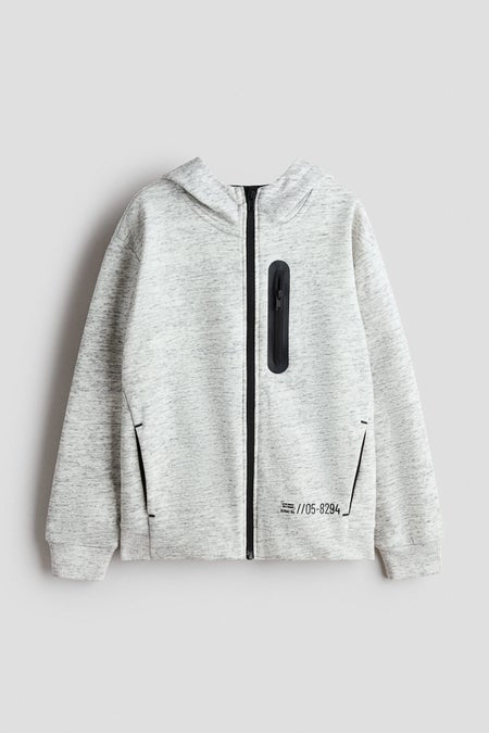 Zip-through hoodie