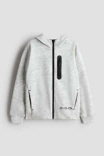 Zip-through hoodie