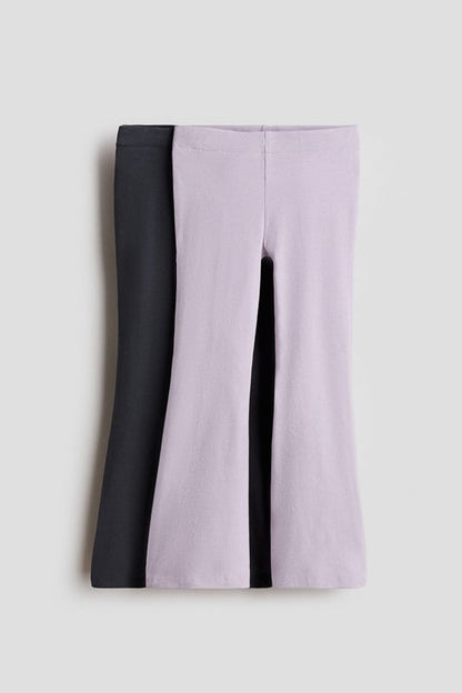 2-pack flared jersey leggings