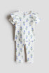 2-piece printed cotton set - White Floral 0 / 1.5-2 Years