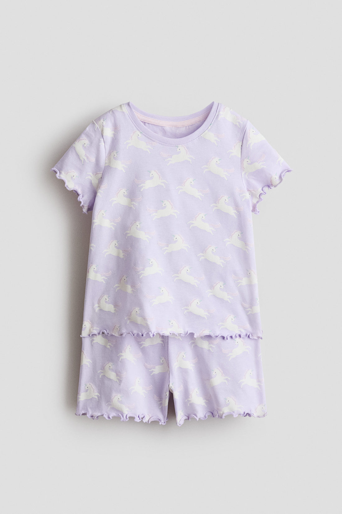Pointelle pyjamas - Light Purple Unicorns 0 / 1.5-2 Years