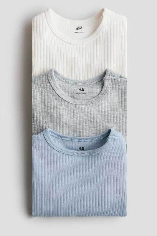 3-pack ribbed bodysuits