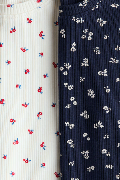 2-pack flounce-trimmed tops