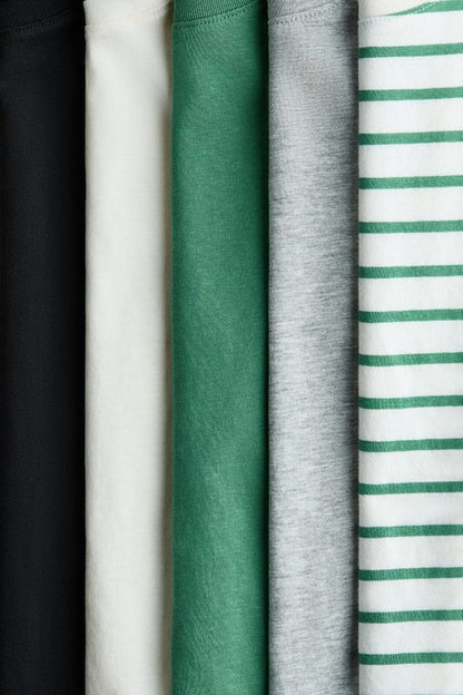 5-pack cotton jersey tops