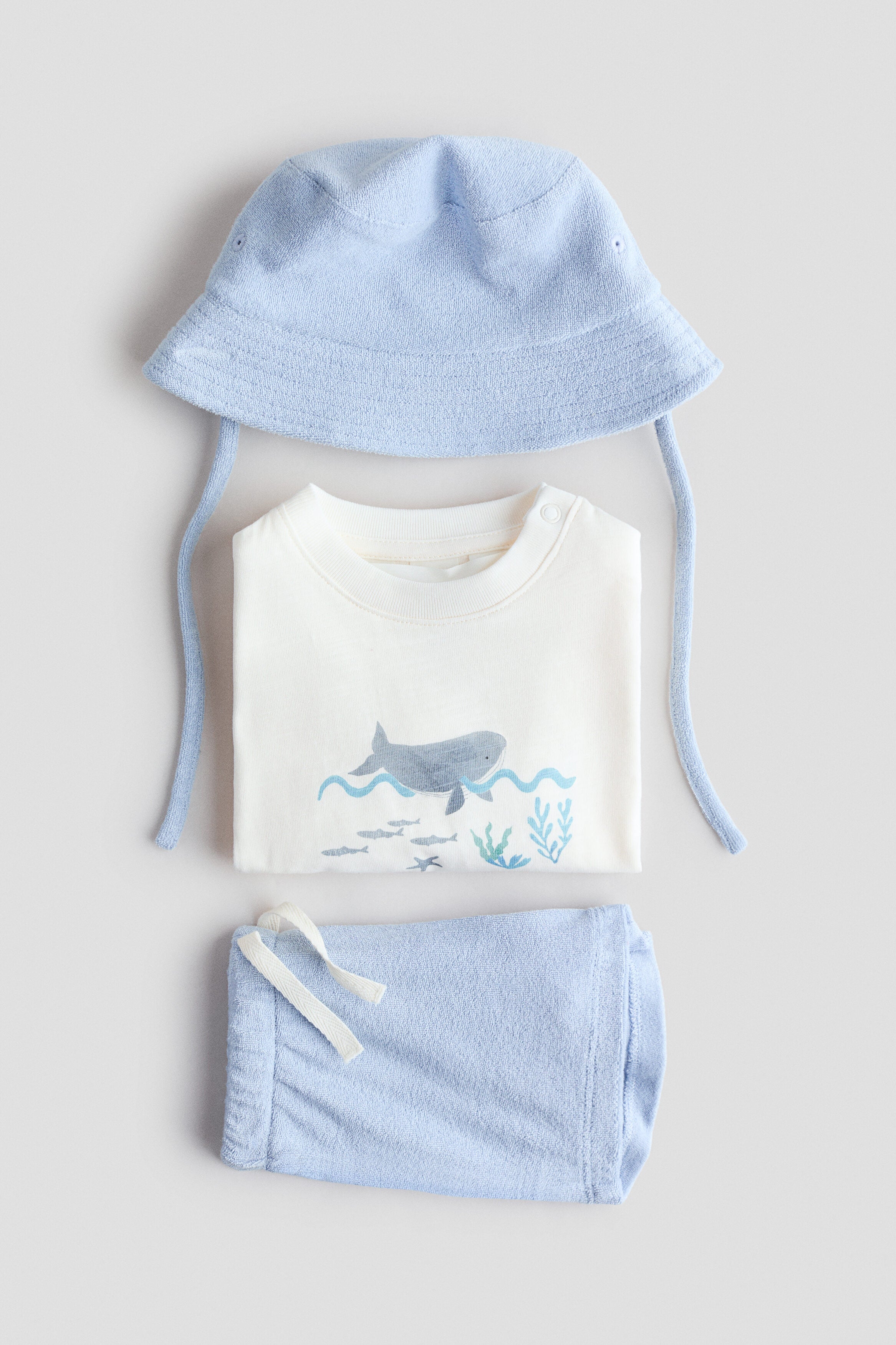 3-piece jersey and terry set