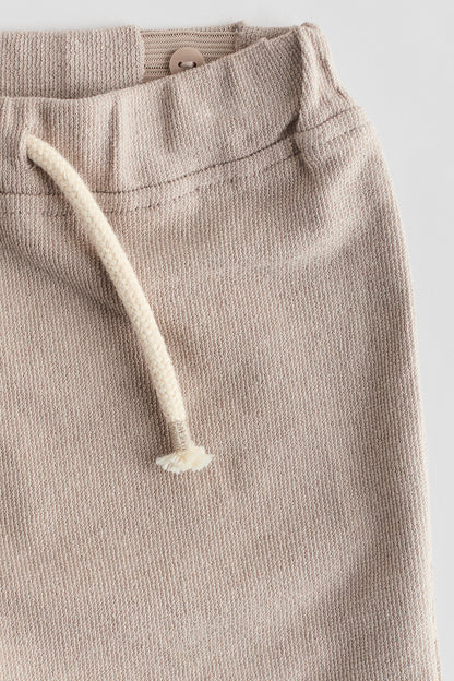 Textured jersey trousers