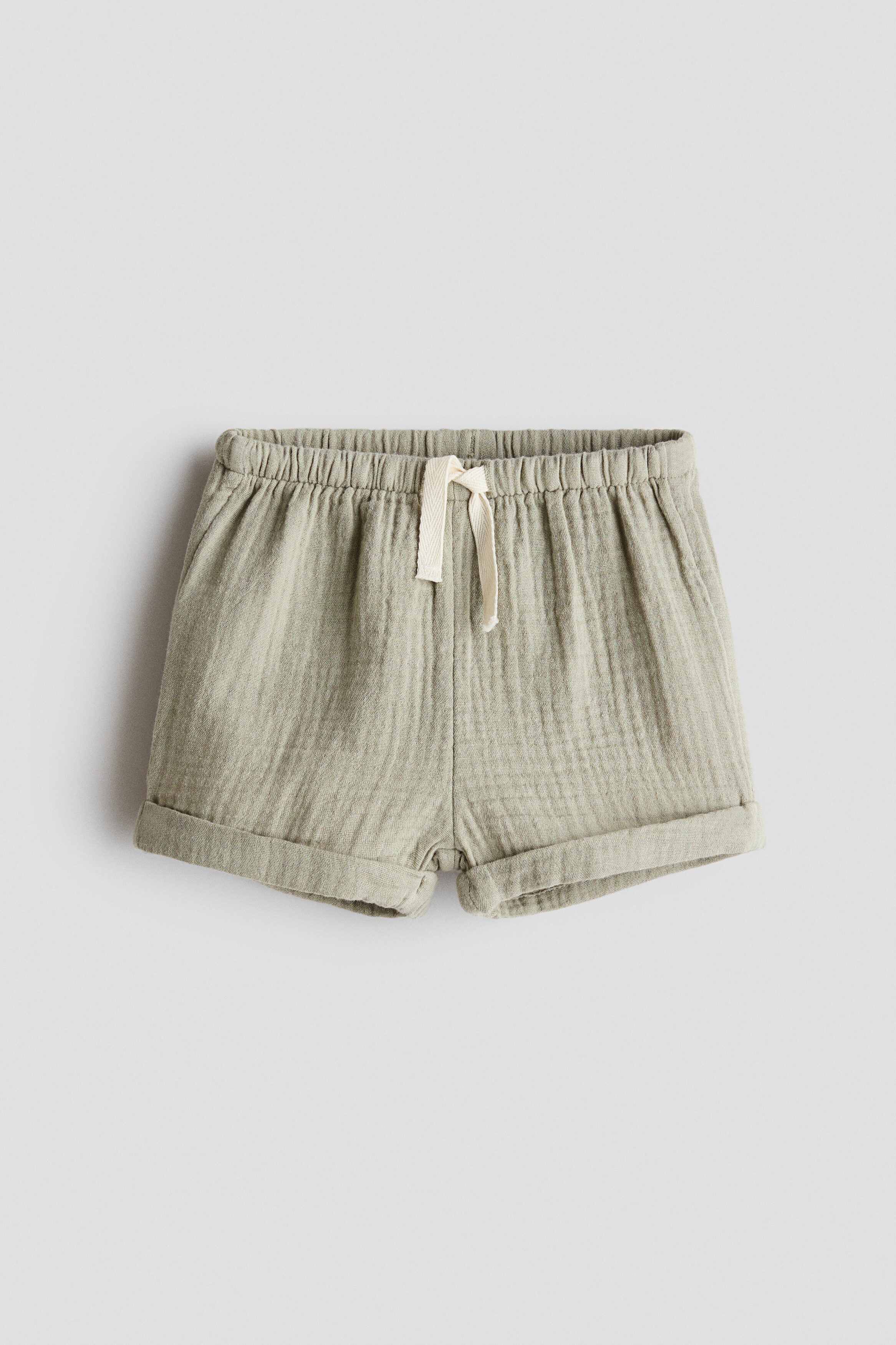 Cotton muslin shorts