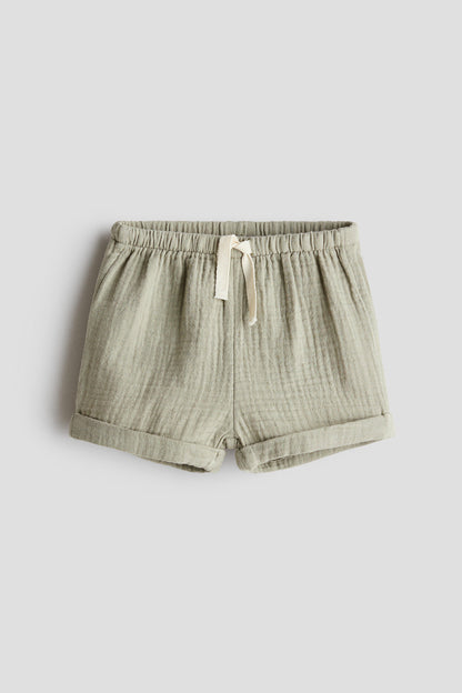Cotton muslin shorts
