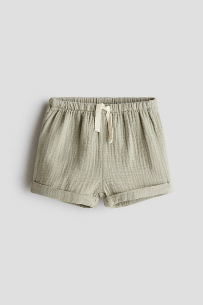 Cotton muslin shorts