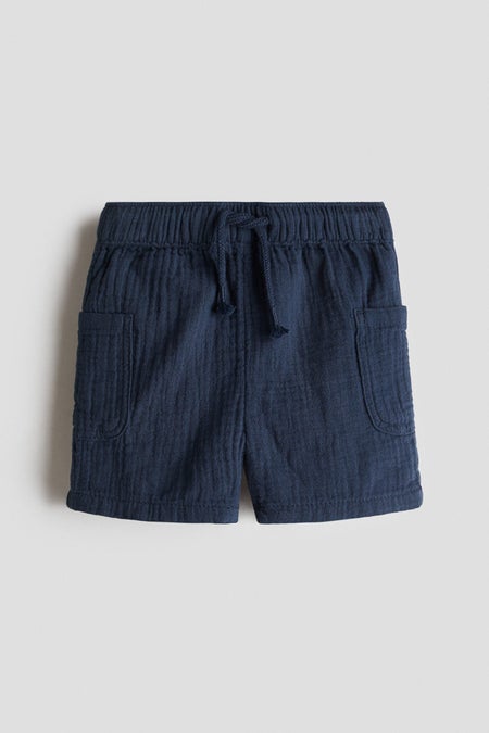 Cotton muslin shorts