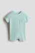 Waffled cotton romper suit - 9-12M