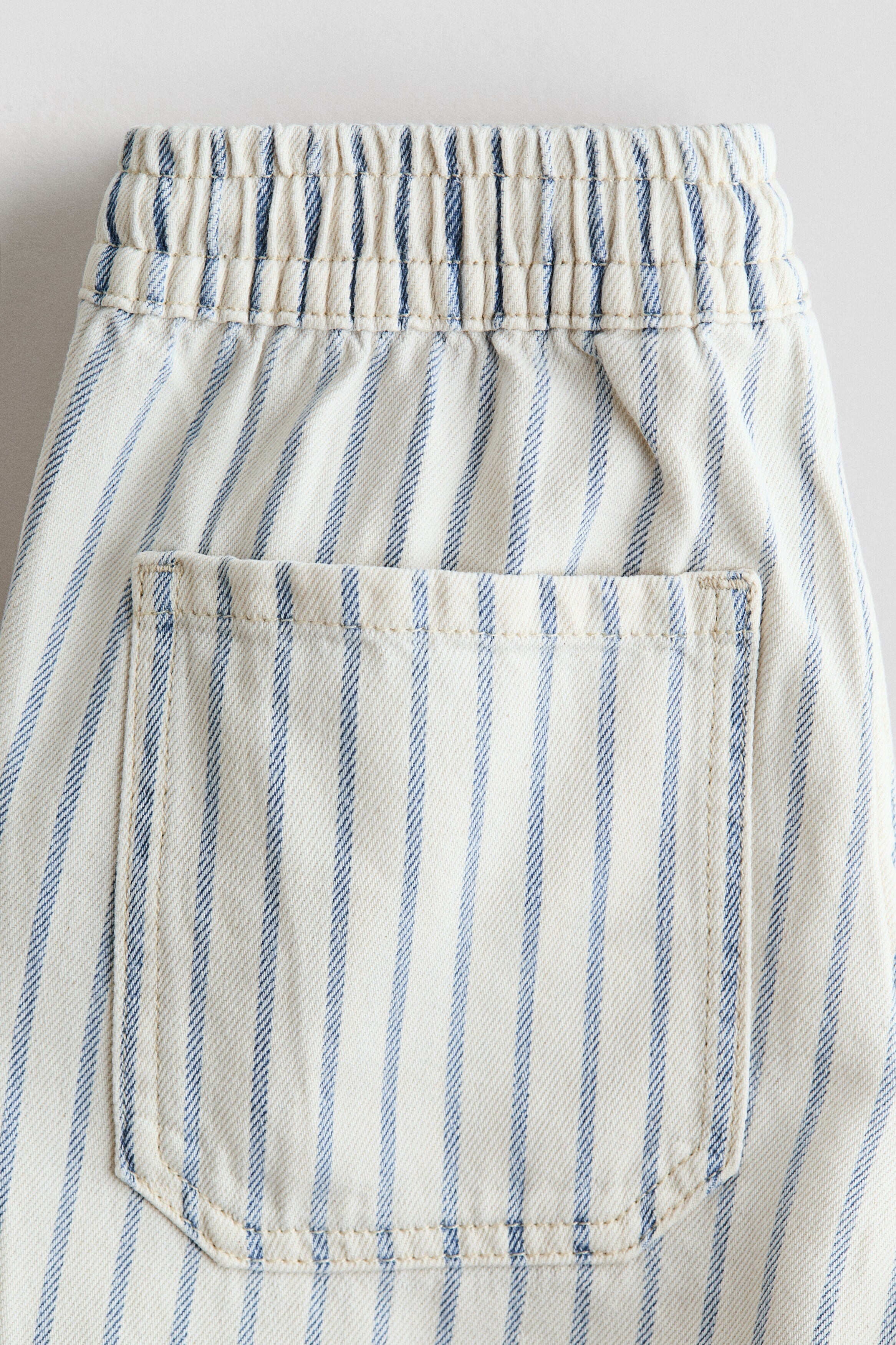 Twill pull-on trousers