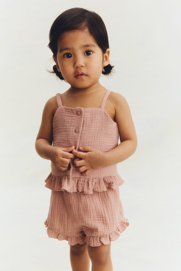 2-piece cotton muslin set Image 1 of 6