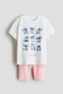 2-piece printed cotton set - Cream Lilo Stitch / 9-10 Years