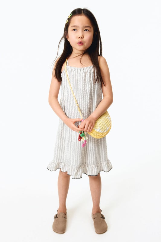 Flounced strappy dress