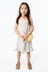 Flounced strappy dress - White Striped / 9-10 Years