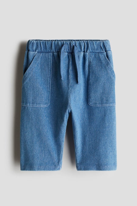 Denim-look trousers
