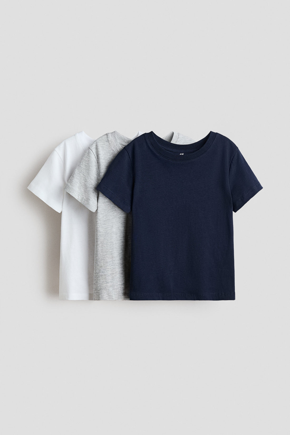 3-pack cotton T-shirts - Blue White / 1.5-2 Years