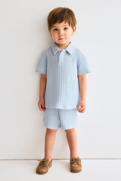 2-piece pointelle-knit set