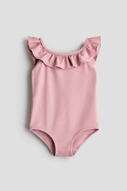 Frill-trimmed swimsuit