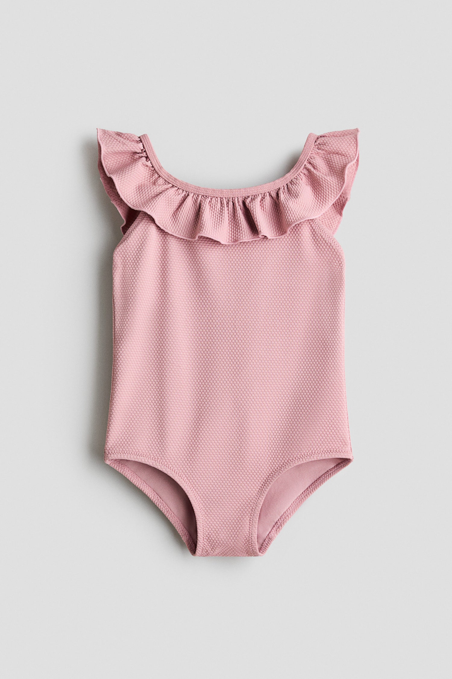 Frill-trimmed swimsuit - Pink / 8-10 Years